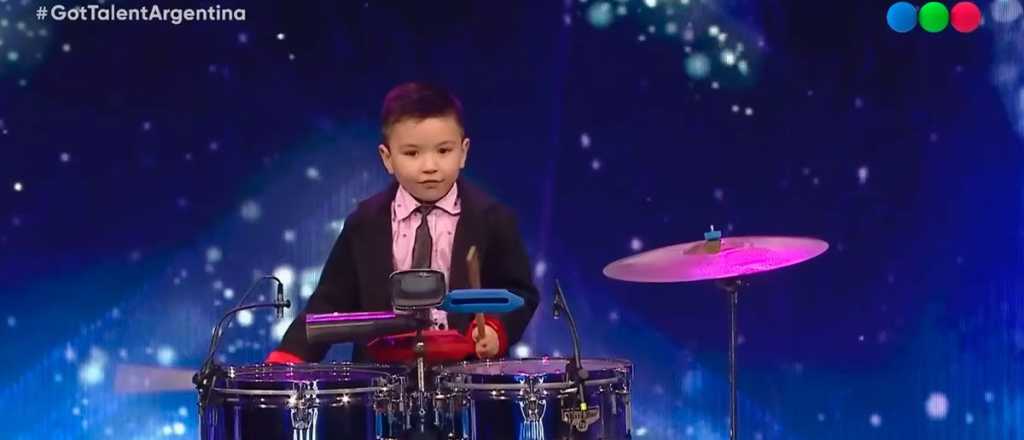 Got Talent: con 4 años conquistó al jurado tocando timbales