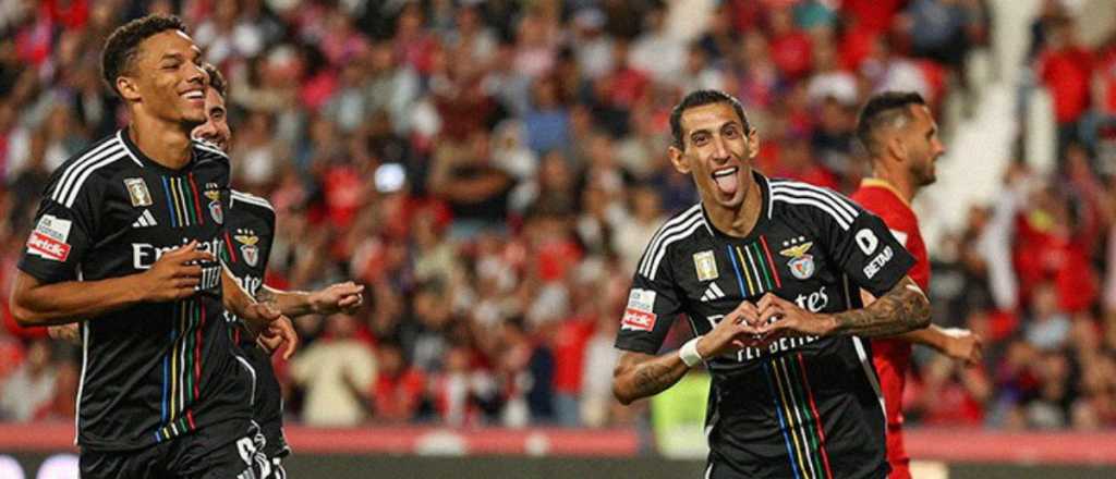 Di María sigue enchufado y volvió a marcar para el triunfo de Benfica