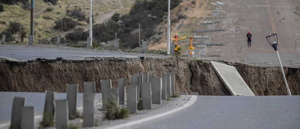 La Ruta 3 en Comodoro Rivadavia quedó partida en dos