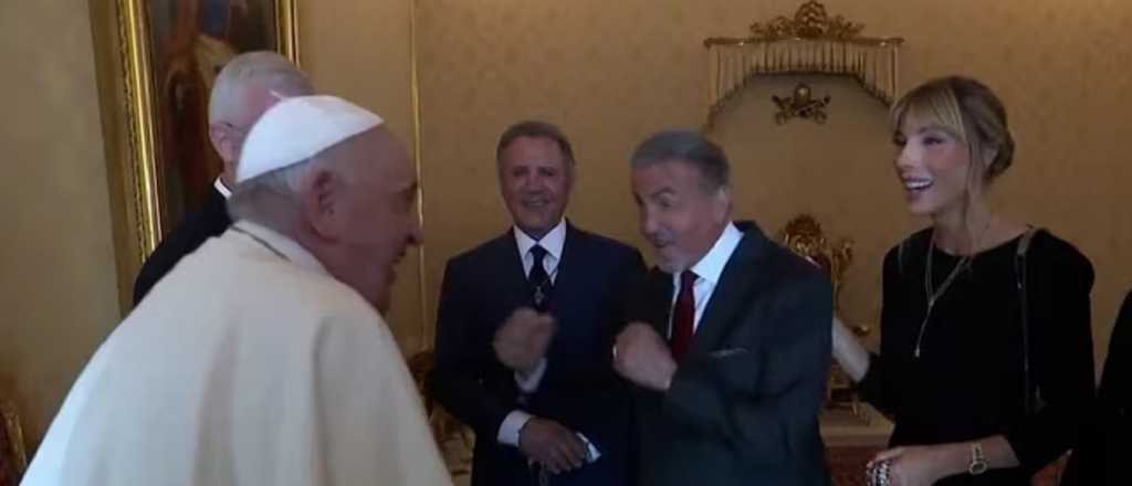 Encuentro de película: el Papa Francisco recibió a Sylvester Stallone 