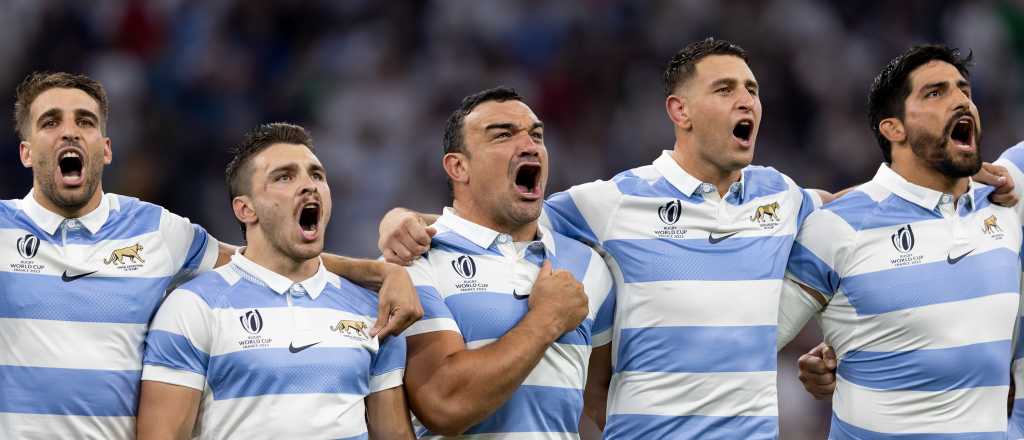 Video: la curiosa versión del Himno que cantaron Los Pumas