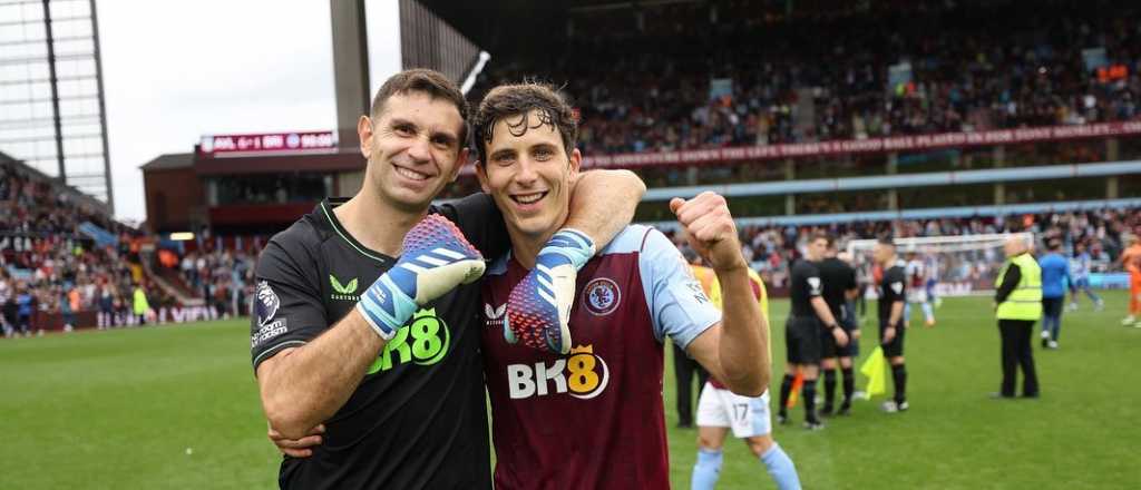 Dibu Martínez volvió, Aston Villa humilló y así lo festejó el arquero argentino