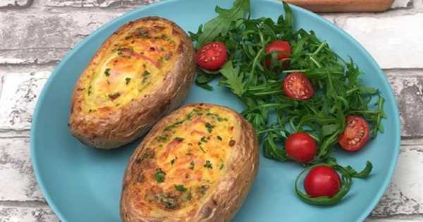 Receta Deliciosa: Papas Rellenas Al Horno Con Un Toque De Jamón Y Queso ...