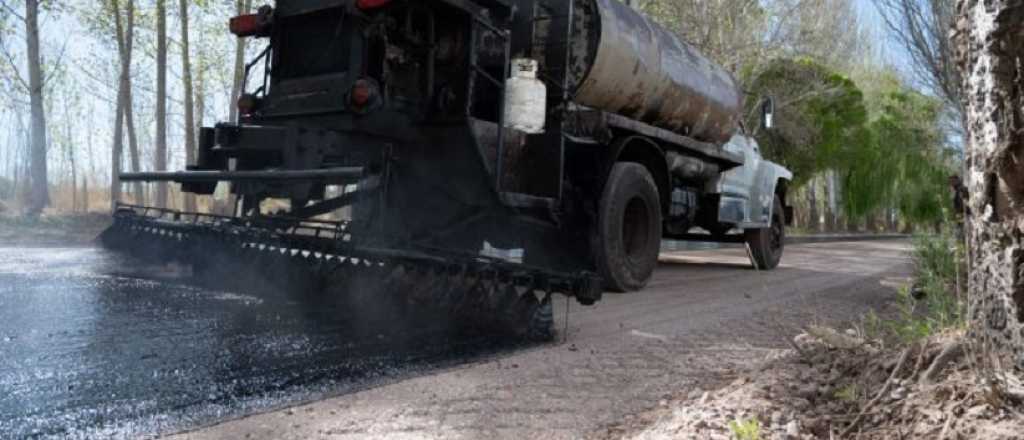 Vialidad provincial pavimenta sólo 2 km de un circuito de Tunuyán