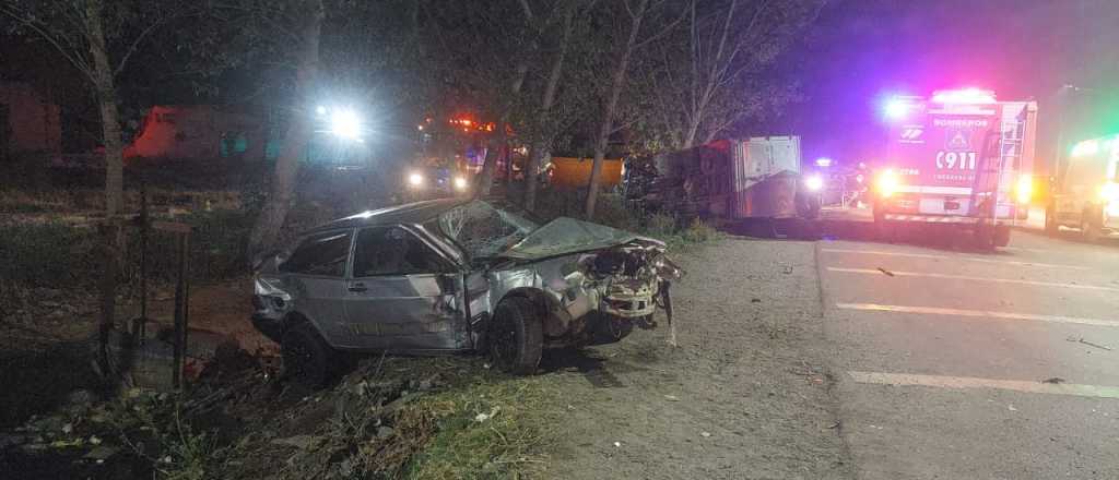 Un joven alcoholizado provocó un fuerte choque en Guaymallén