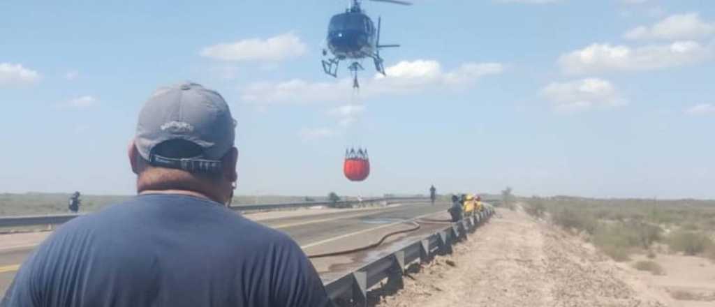 En fotos: así combatieron las 600 hectáreas incendiadas en Lavalle 