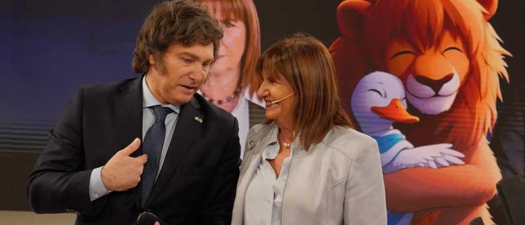 El abrazo entre Milei y Bullrich tras el acuerdo: "Hacé un buen Gobierno"