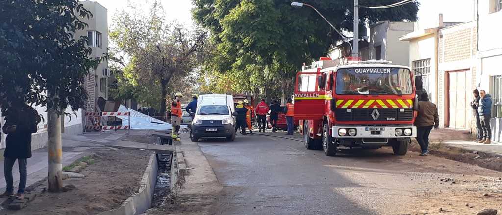 Se incendió un aserradero en Guaymallén y hay pérdidas millonarias