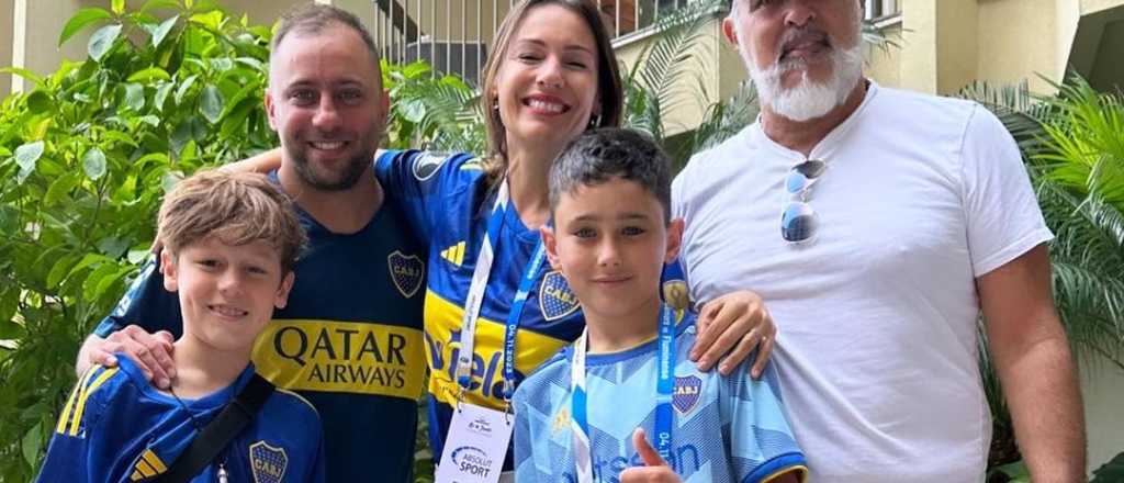 Un nene rifó todo para ir a ver a Boca y Pampita le cumplió el sueño