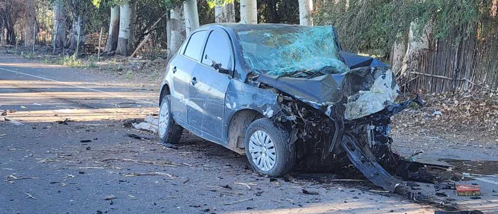 Chocó en solitario contra un árbol y murió en Rivadavia