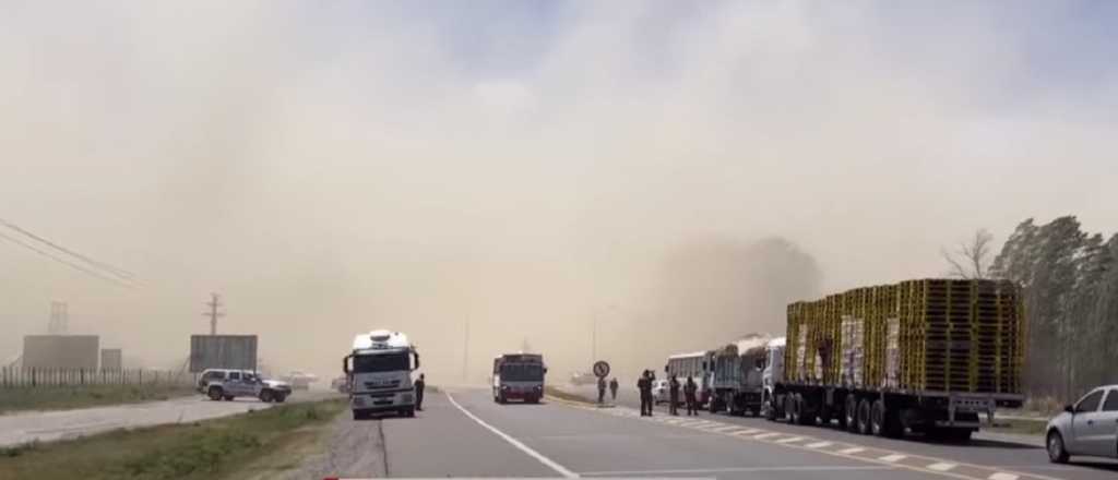 Zonda: liberaron el tránsito en la Ruta 40