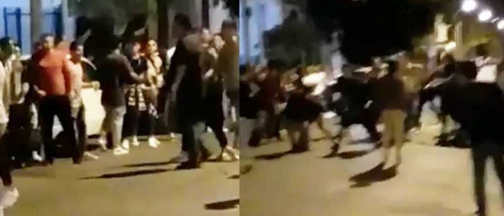 Batalla campal en fiesta de egresados en Junín