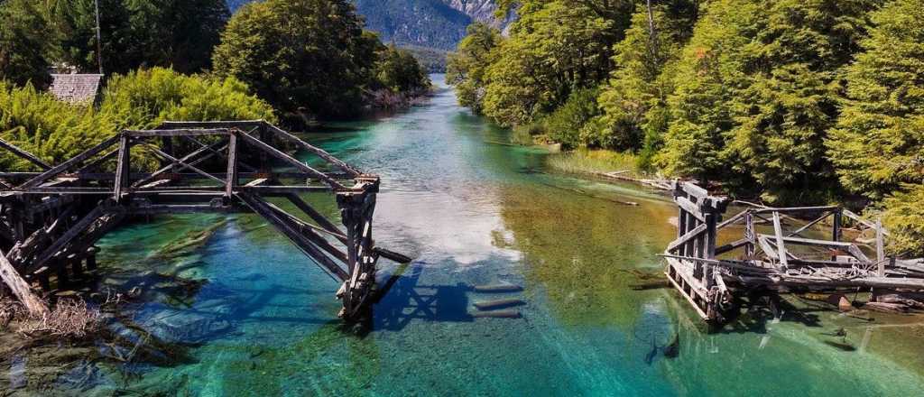 El increíble río que une a dos lagos de la Patagonia