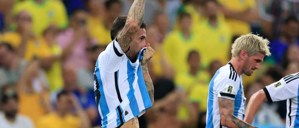 Video: el golazo de Otamendi y el picante festejo contra Brasil