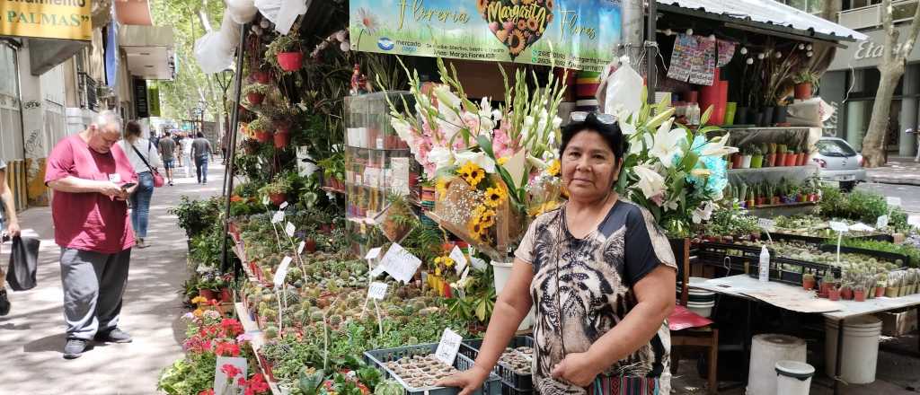 Margarita, florista del Centro hace 35 años: "Acá crecieron mis hijos"