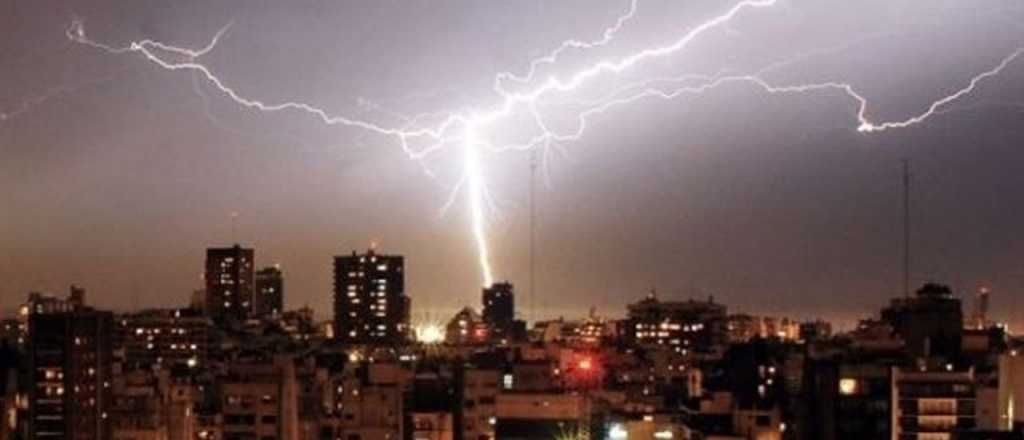 Alerta por tormentas y granizo para la tarde-noche en Mendoza