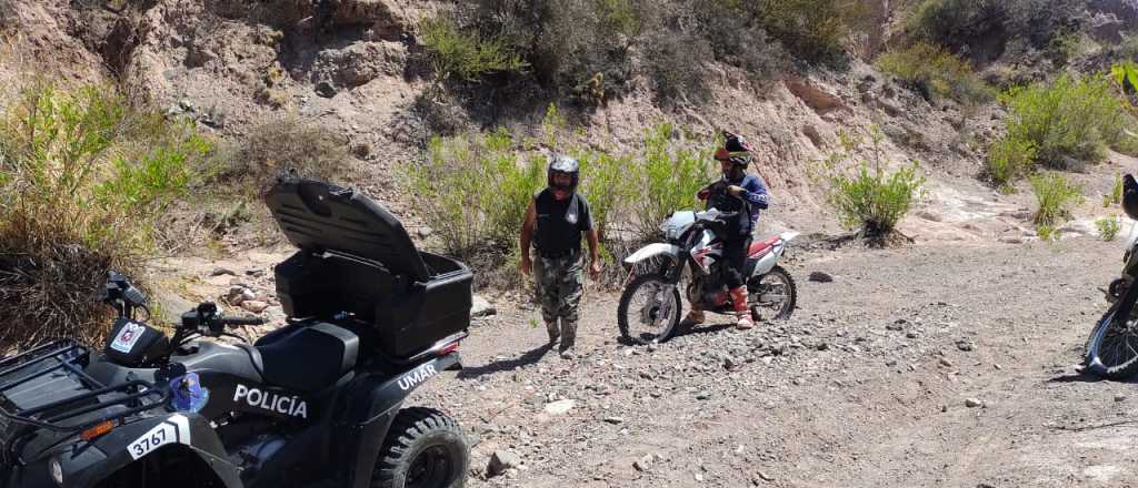 Video: rescataron a un endurista que se accidentó en el Dique Frías