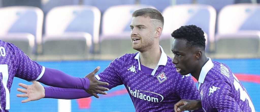 Beltrán marcó su primer gol en la Serie A para la goleada de la Fiorentina