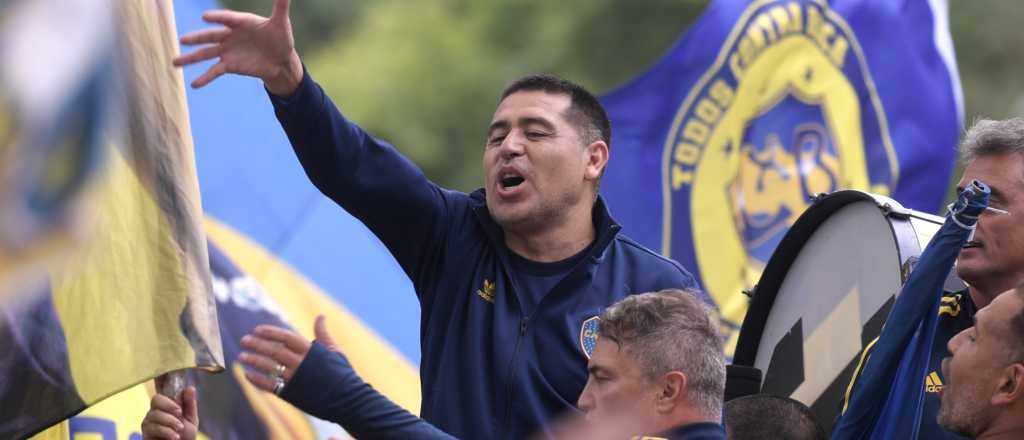 El pedido de Riquelme a los hinchas en la marcha contra la intervención