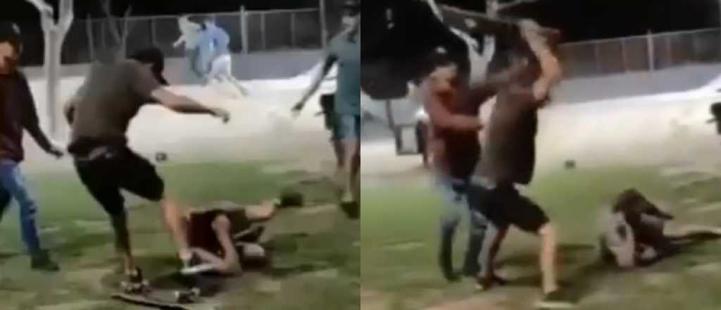 Patota atacó brutalmente dos jóvenes y le parten un skate en la cabeza a uno