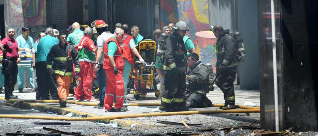 Murió una mujer en el incendio al lado de la Secretaría de Trabajo