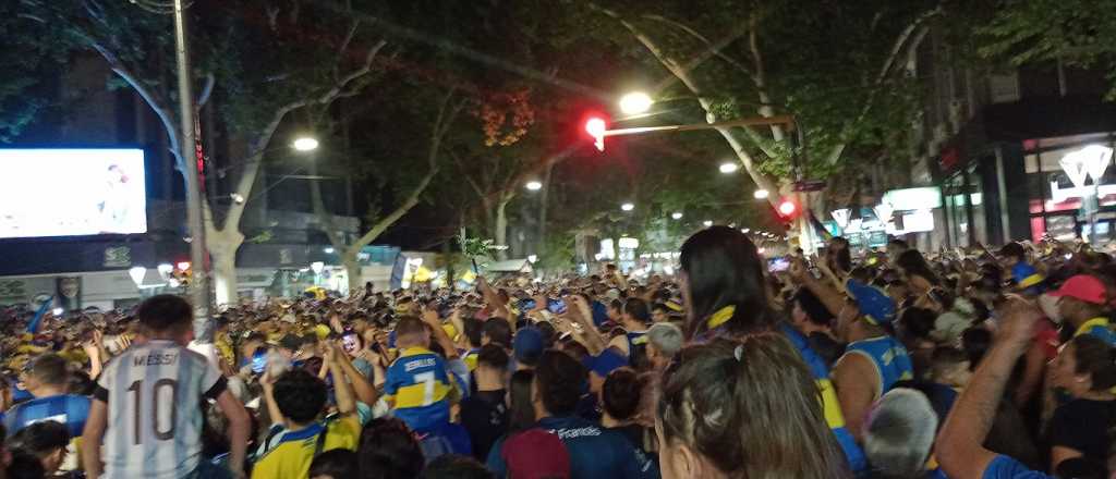 Videos: fiesta boquense en Mendoza por el Día del Hincha