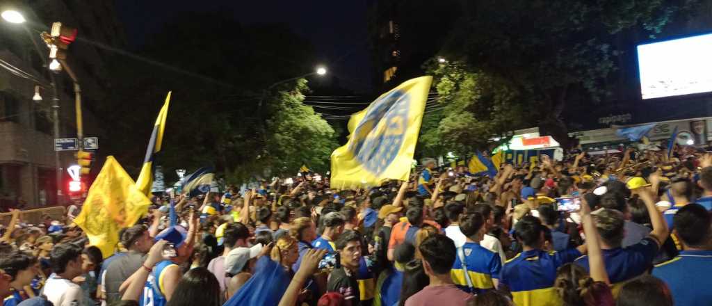 Videos: fiesta boquense en Mendoza por el Día del Hincha