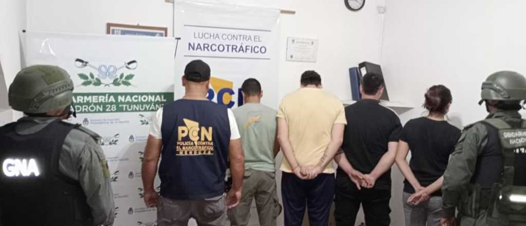 Siete detenidos en Tupungato por causas de narcotráfico