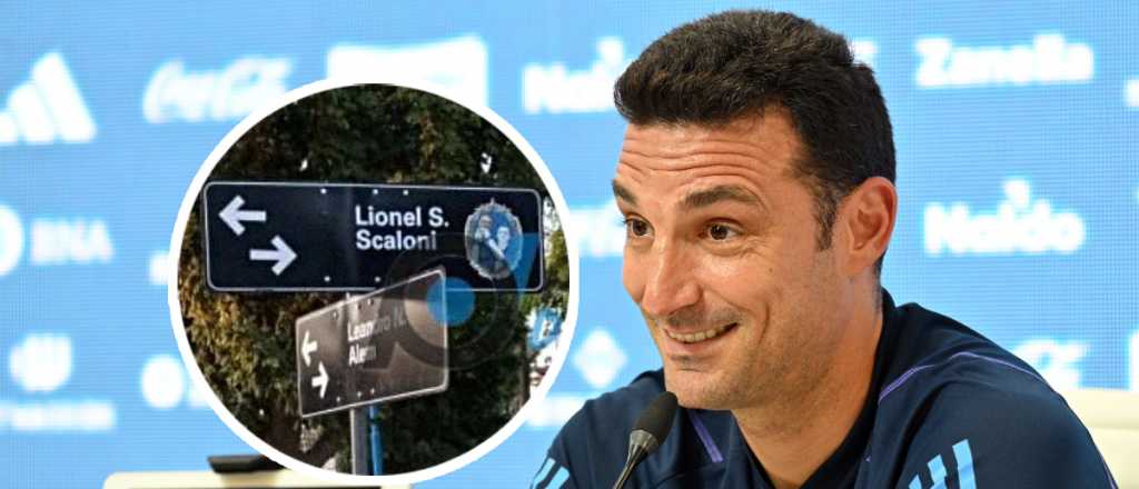 Homenaje al campeón: Pujato ya tiene una calle llamada Lionel Scaloni