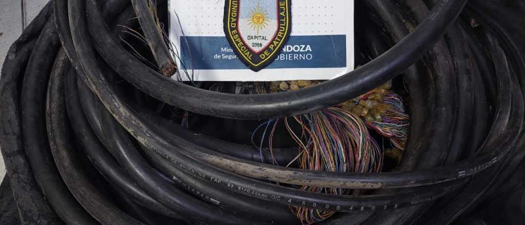 Detuvieron a un hombre en Ciudad con 50 metros de cable