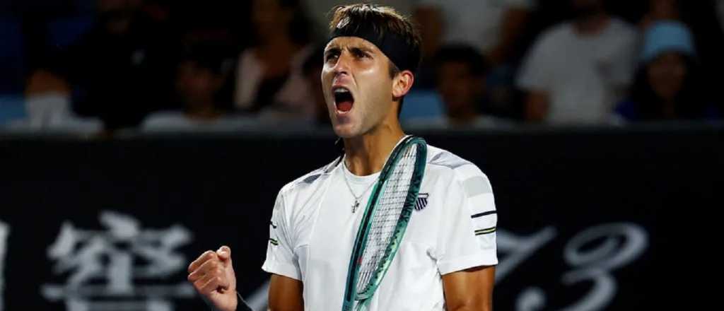 Etcheverry logró otro gran triunfo en Australia y ahora jugará con Djokovic