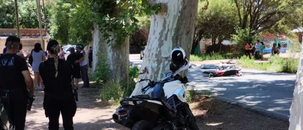 Un motociclista falleció tras chocar contra un auto en Las Heras