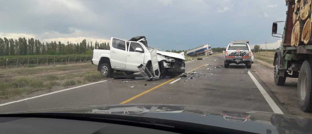 Murió un empresario en un impresionante choque frontal en San Rafael