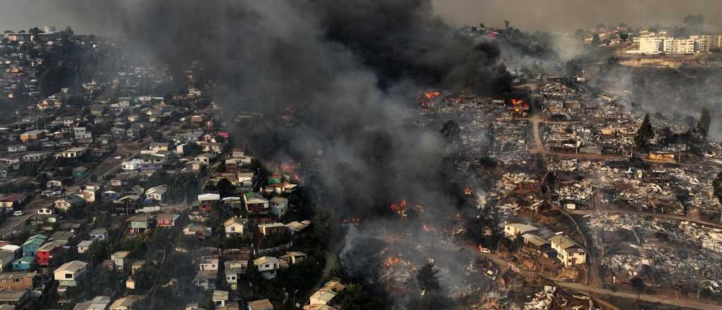 Dos personas fueron detenidas en Chile por los incendios en Viña del Mar