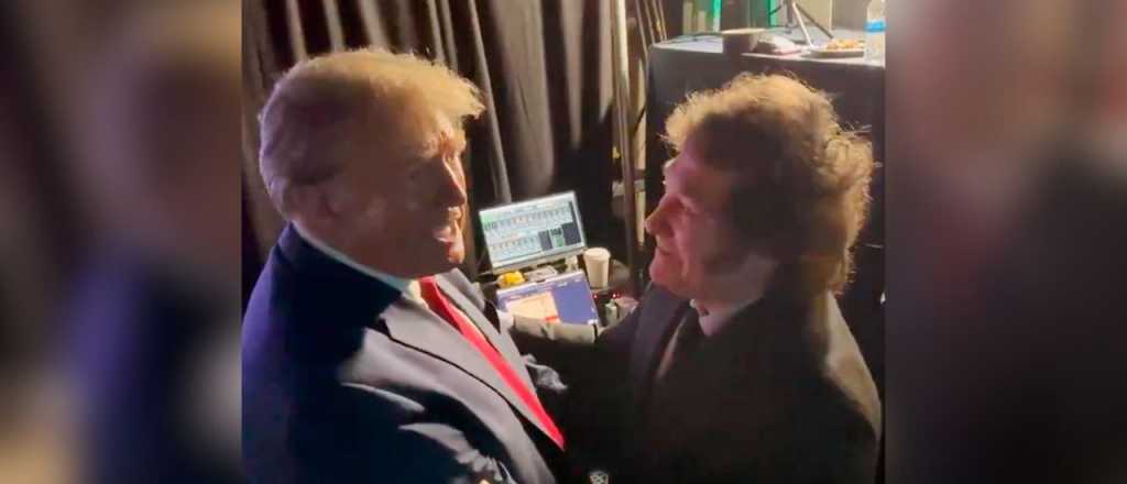 Video: efusivo abrazo entre Milei y Trump