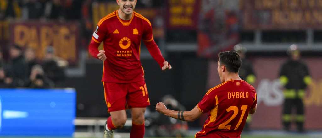 Video: pase mágico de Paredes y golazo de Dybala en el triunfazo de la Roma