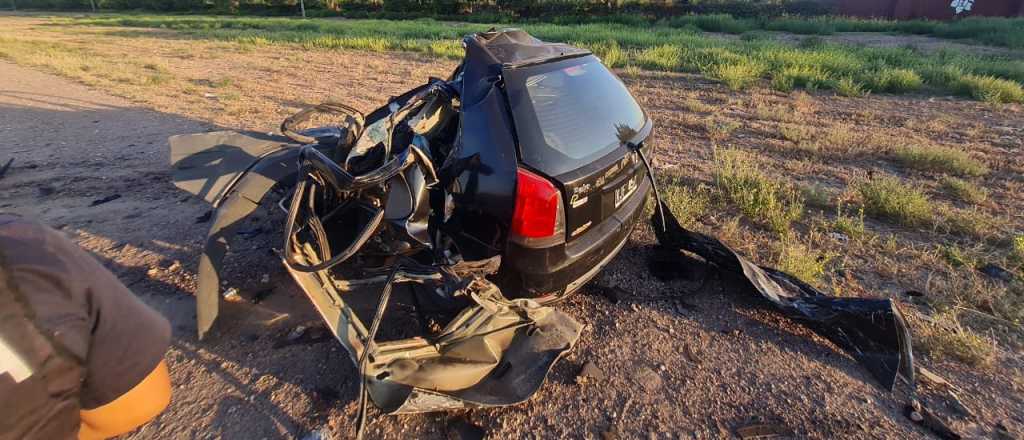 Murió un automovilista al chocar de frente contra un camión en Luján de Cuyo