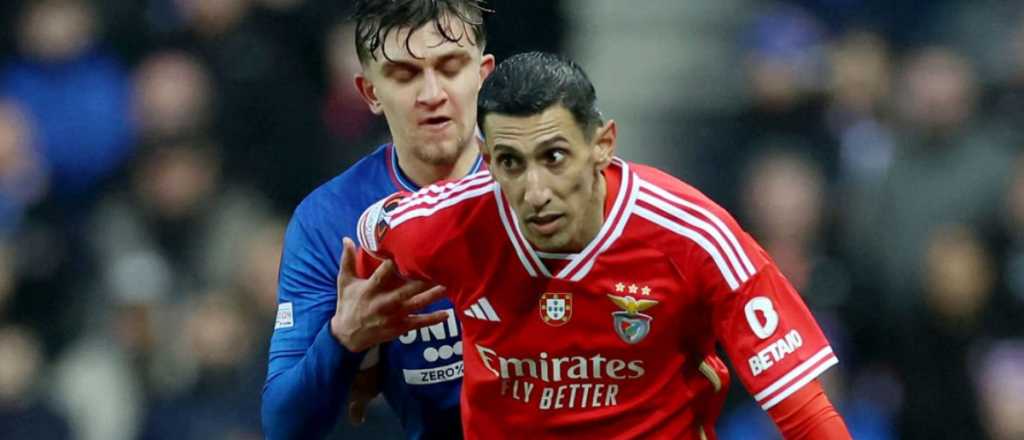 Di María metió una asistencia, Benfica venció a Rangers y está en cuartos