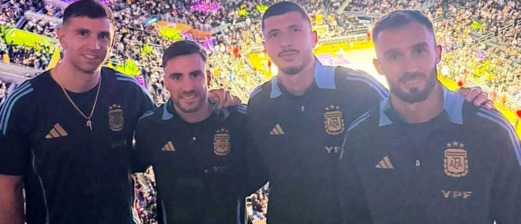 Los jugadores de la selección estuvieron en el partido de los Lakers