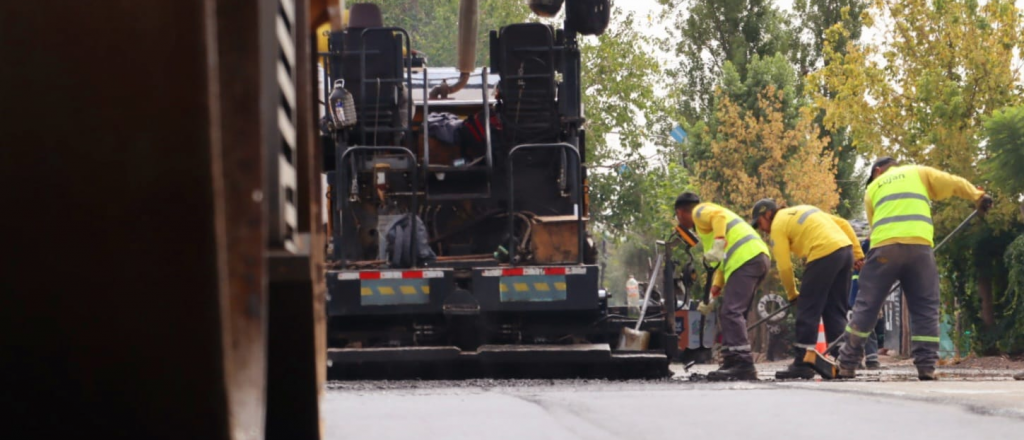 Continúa el plan de asfalto en Luján de Cuyo