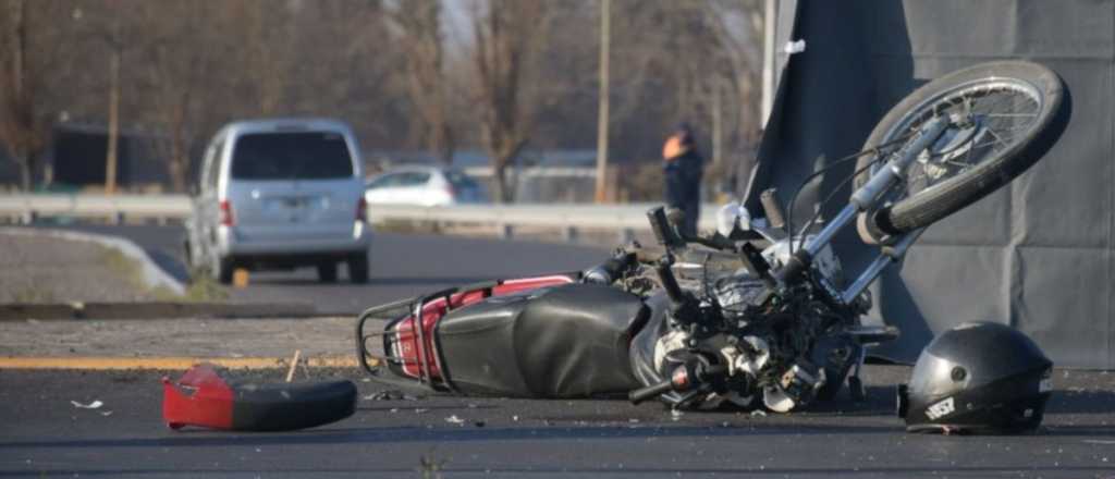 Una chica resultó gravemente herida tras chocar en su moto en Tunuyán