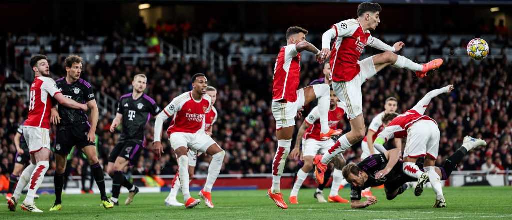 Partidazo en Londres: Arsenal y Bayern empataron en un duelo electrizante