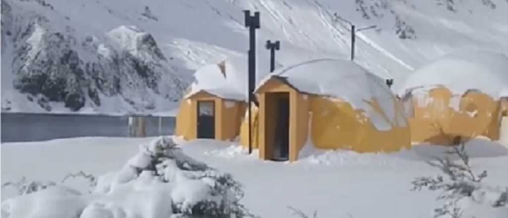 Un inmaculado manto de nieve cubre el sur mendocino