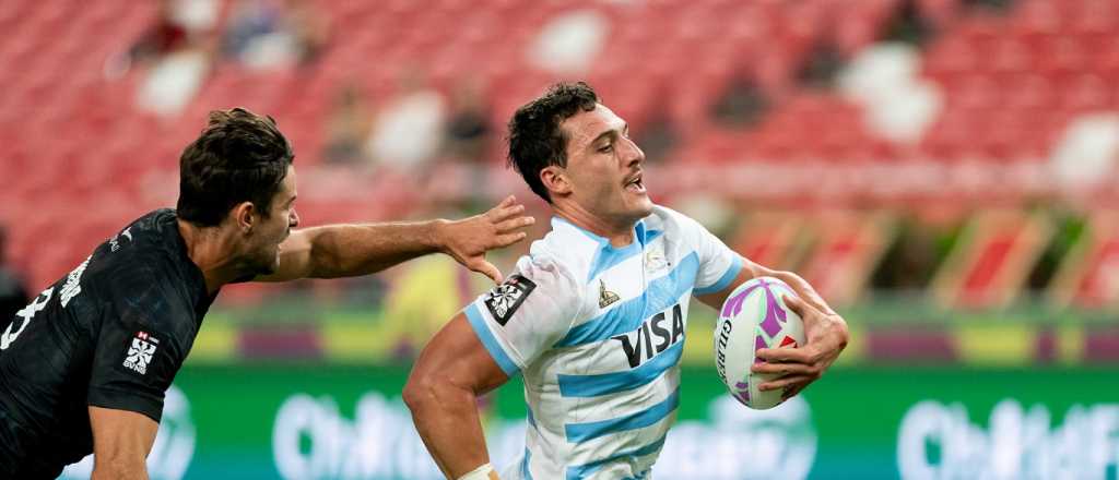 Con el mendocino Isgró, Los Pumas 7s lograron un gran triunfo ante Nueva Zelanda