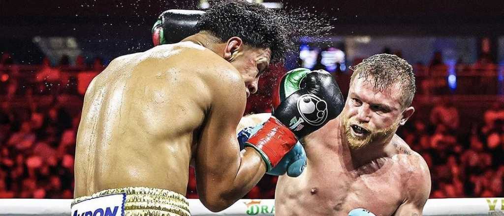 Canelo Álvarez venció a su compatriota Munguía y retuvo los títulos