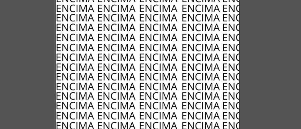 Sopa de letras: encuentra la palabra "enzima" en menos de 5 segundos