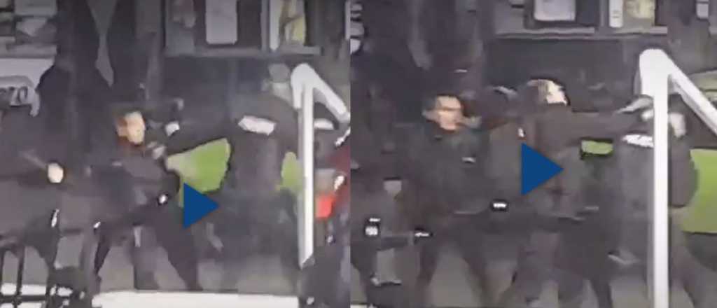 Video: insólita trompeadera entre tres policías en una terminal