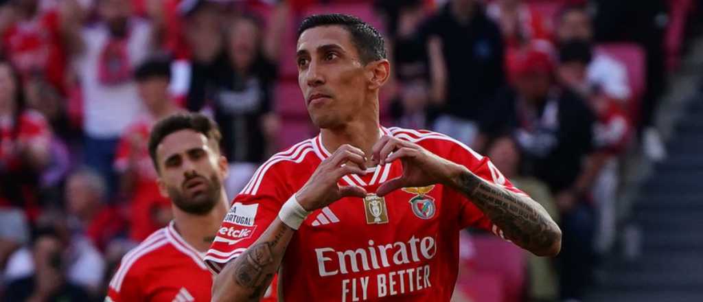 Video: Di María abrió la cuenta en la goleada del Benfica