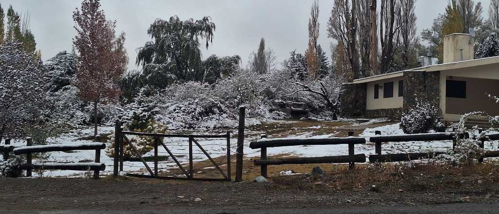 Neviscas y algunas nevadas en varias localidades de Mendoza