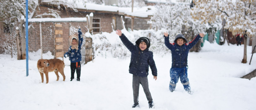 Suspenden las clases en algunas localidades de Mendoza por la nieve